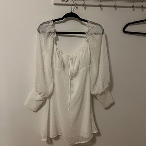 White Milkmaid style dress Size 6